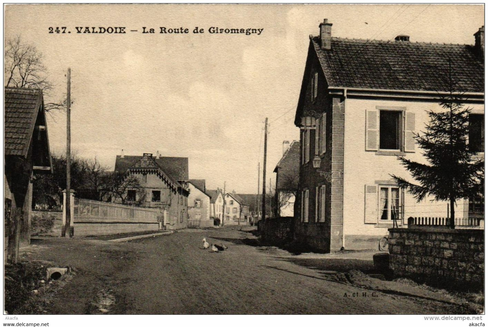 CPA Valdoie La Route De GIROMAGNY (722607) - Valdoie