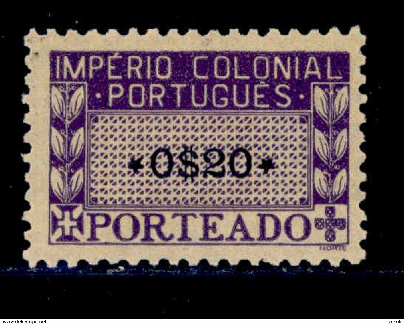 ! ! Portuguese Africa - 1945 Postage Due 0$20 - Af. P02 - MH - Portuguese Africa