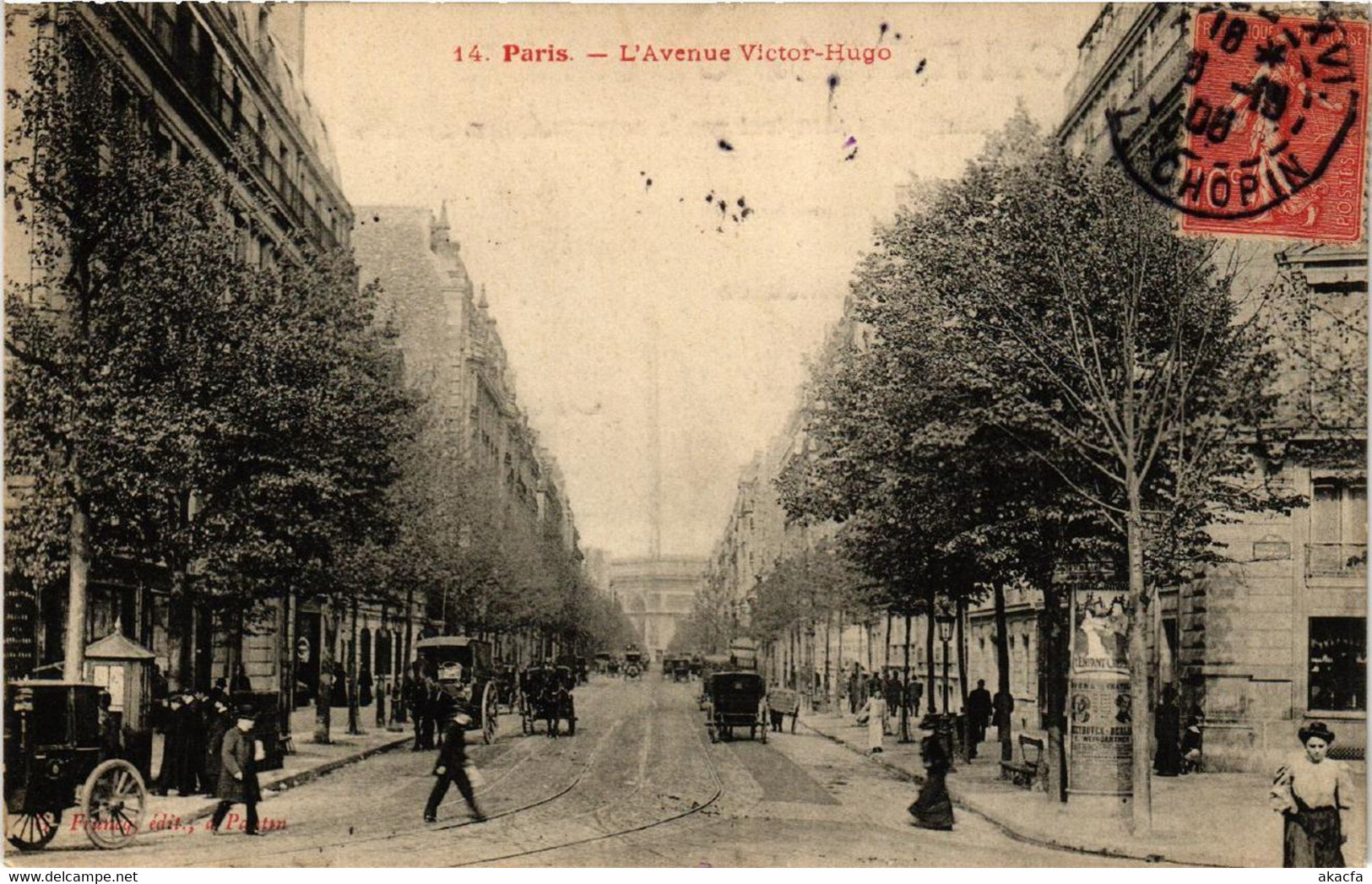 CPA PARIS 16e L'Avenue Victor-Hugo (536207) - Arrondissement: 16