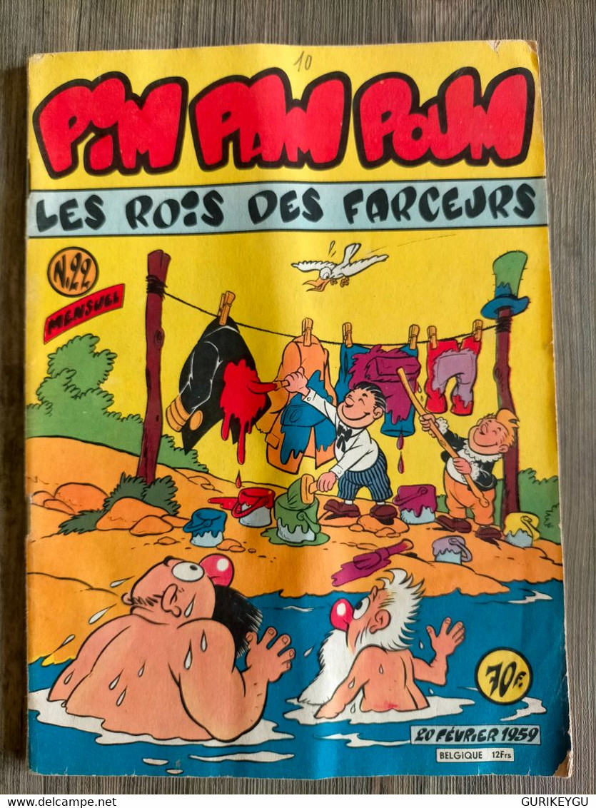 Superbe Et Très Rare Bd PIM PAM POUM N° 22  LUG  20/02/1959 - Pim Pam Poum