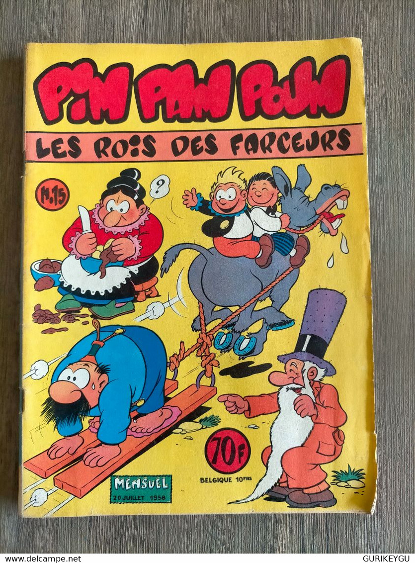 Superbe Et Très Rare Bd PIM PAM POUM N° 15 LUG  20/07/1958 - Pim Pam Poum