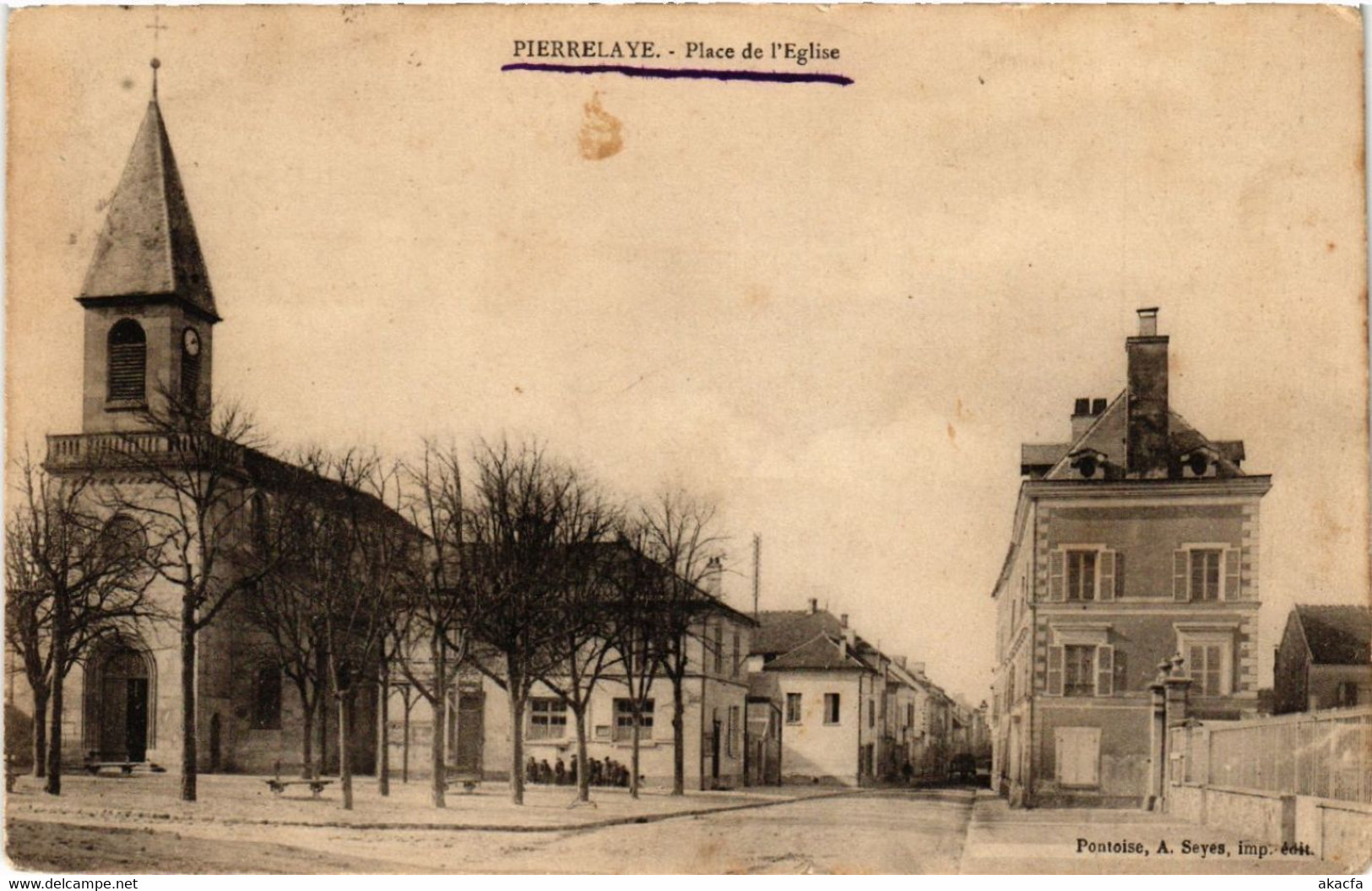 CPA Pierrelaye - Place De L'Église (519607) - Pierrelaye