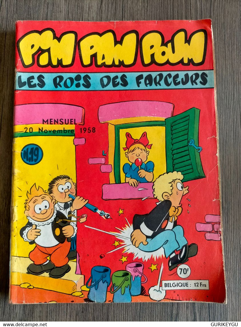 Superbe Et Très Rare Bd PIM PAM POUM N° 19 LUG  20/11/1958 - Pim Pam Poum