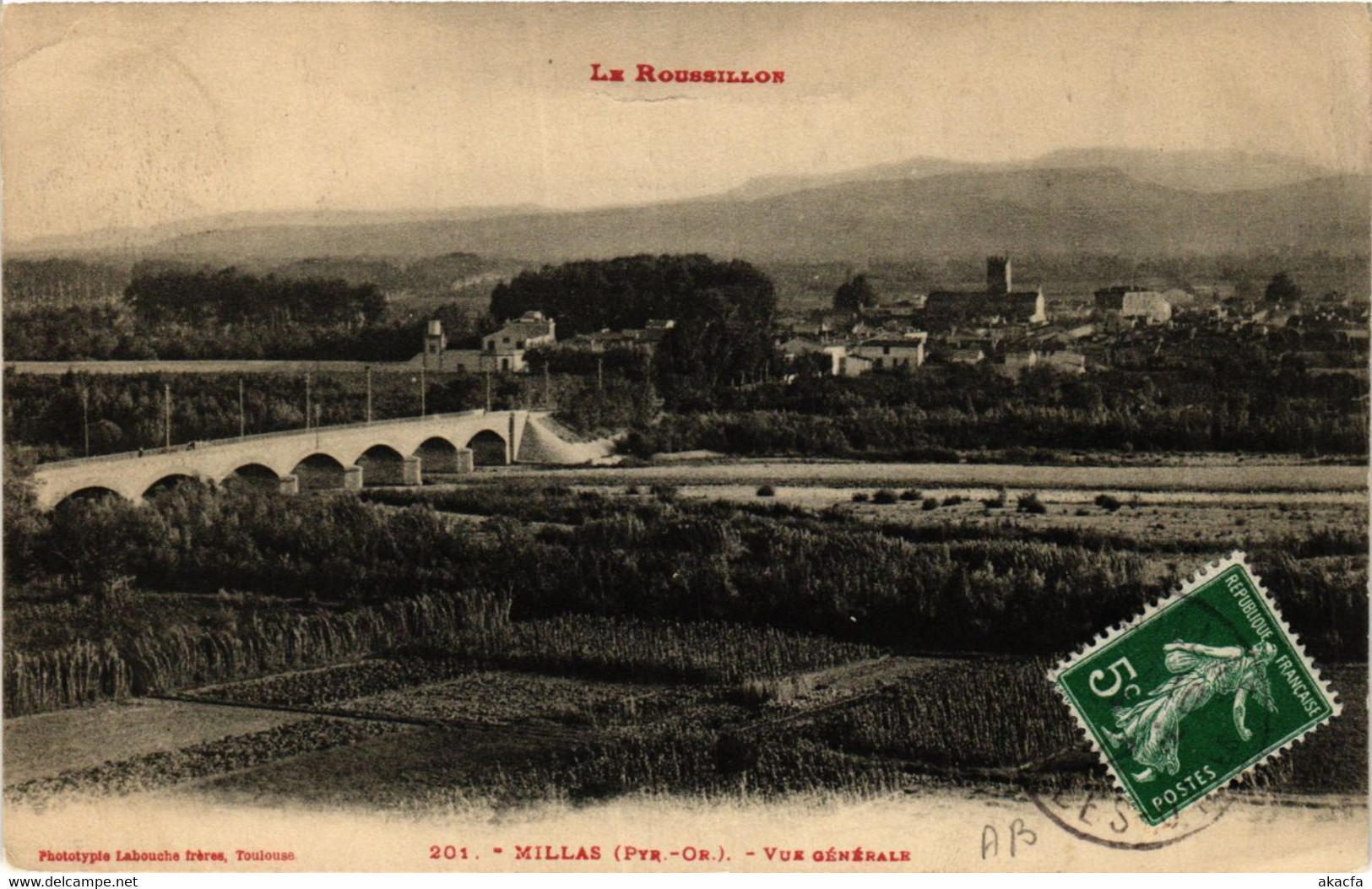 CPA Le ROUSSILLON - Millas - Vue Générale (451476) - Millas