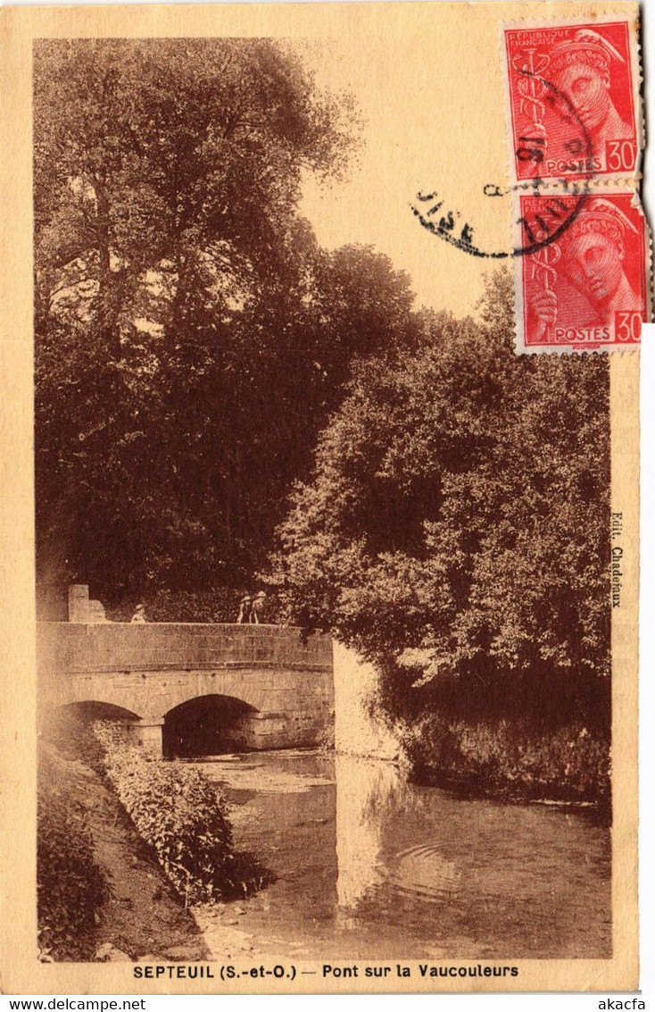 CPA SEPTEUIL - Pont Sur La Vaucouleurs (453300) - Septeuil
