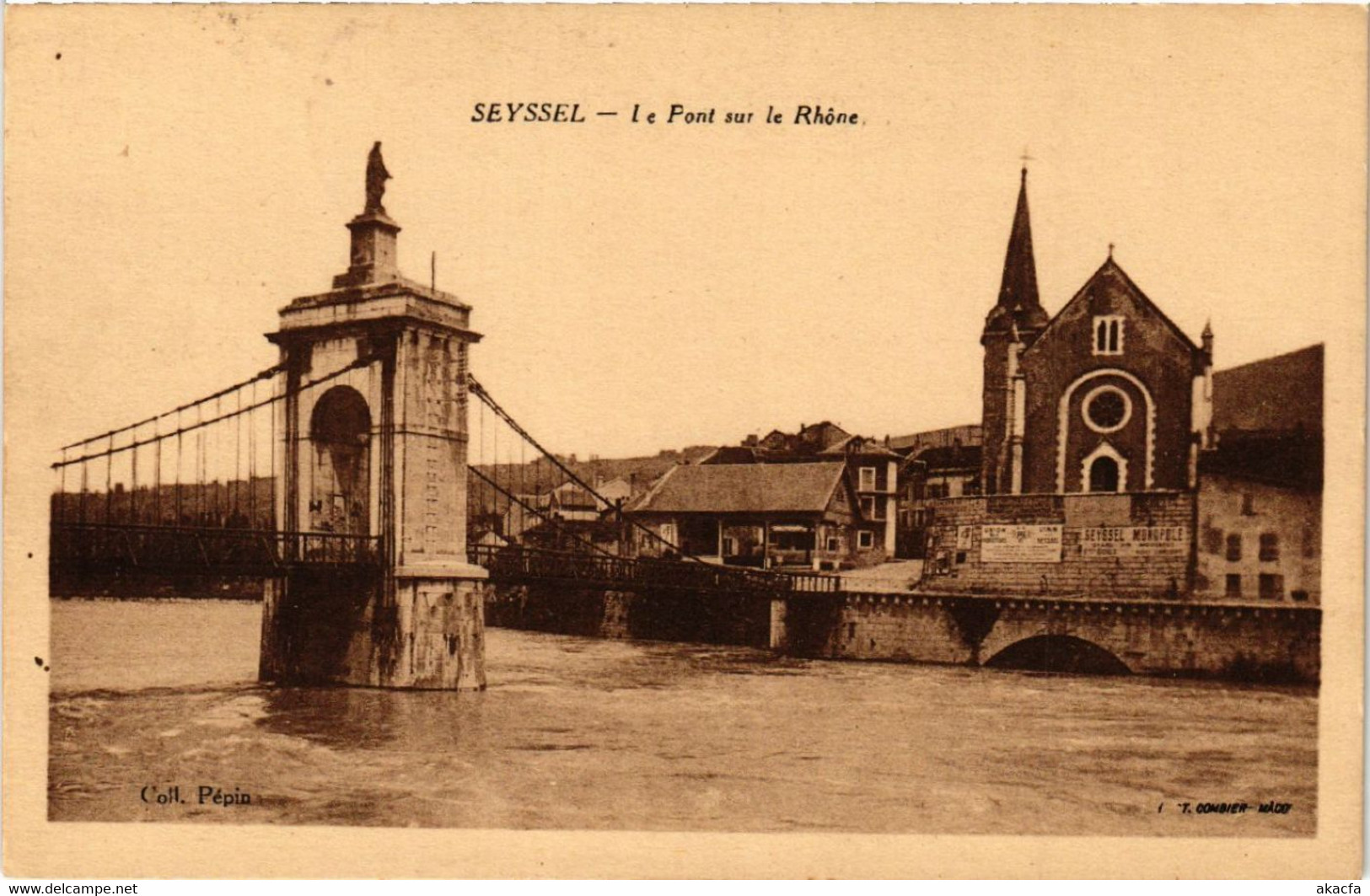 CPA SEYSSEL Le Pont Sur Le Rhone (485497) - Seyssel