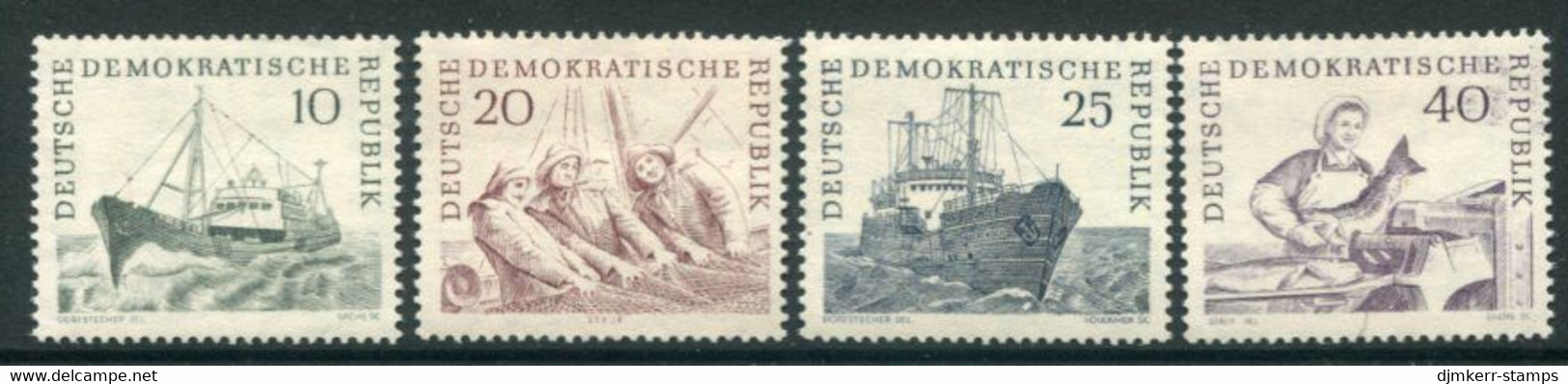 DDR / E. GERMANY 1961 Deep-sea Fishing MNH / **  Michel  817-20 - Nuevos