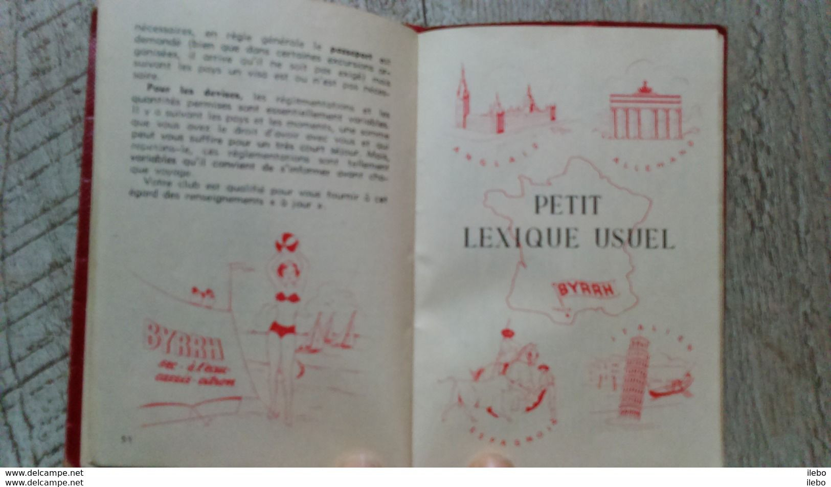 Plaquette Publicité Guide Pratique Du Campeur Offert Par Byrrh Illustré 1950 Humour Calendrier - Alcools