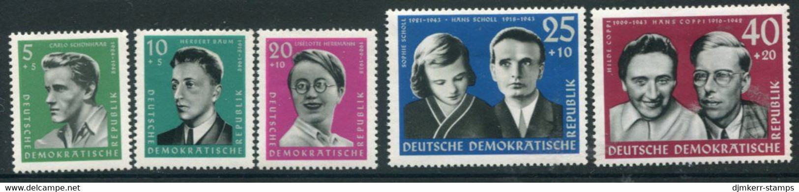 DDR / E. GERMANY 1961 National Memorials MNH / **  Michel  849-53 - Nuevos