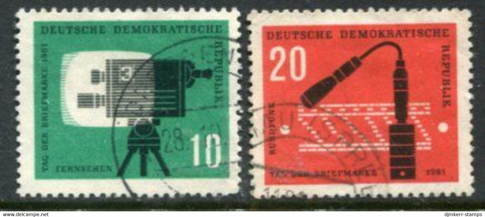 DDR / E. GERMANY 1961 Stamp Day Used  Michel  861-62 - Used Stamps