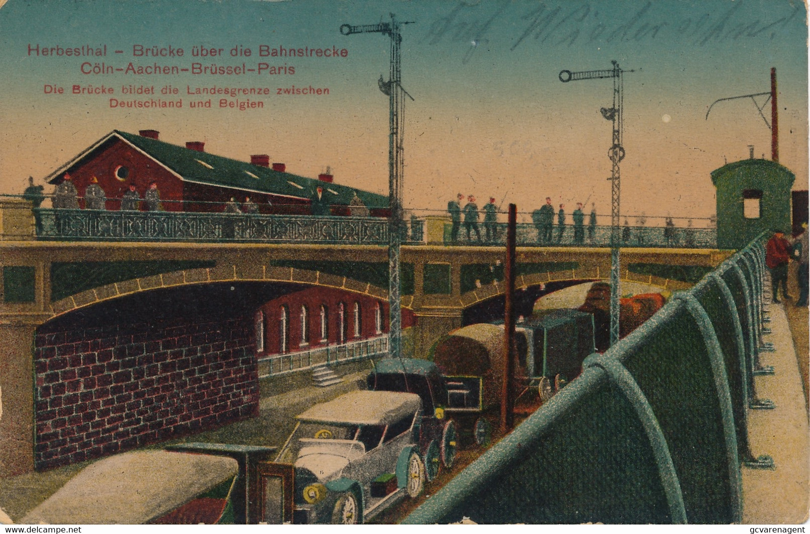 HERBESTHAL  BRÜCKE ÜBER DIE BAHNSTRECKE  CÖLN AACHEN BRÜSSEL  PARIS     2 SCANS - Welkenraedt