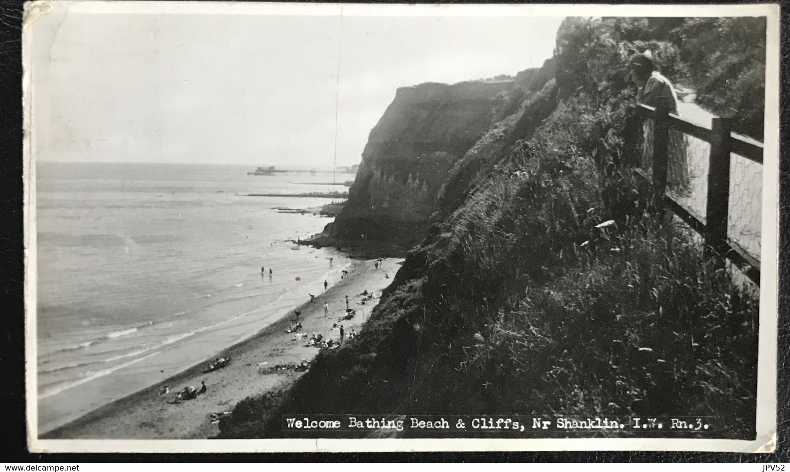 (6175) Isle Of Wight - 1947 - Bathing Beach & Cliffs - Otros & Sin Clasificación