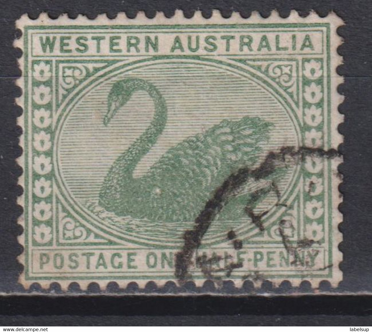 Timbre Oblitéré D'Australie Ouest De 1910 N° MI 61A - Oblitérés