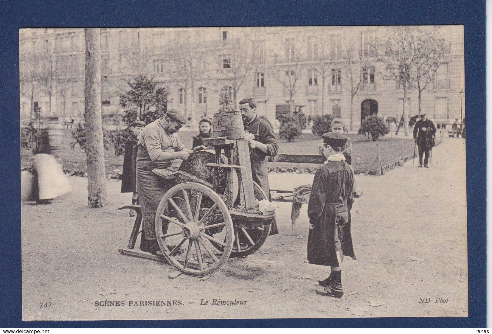 CPA [75] Paris > Petits Métiers à Paris Scènes Parisiennes Remouleur Métier - Petits Métiers à Paris