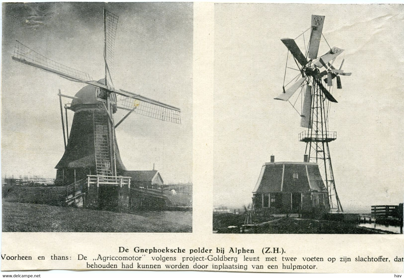 Alphen Molen Agriccomotor Gnephoeksche Polder 1409 - Alphen A/d Rijn