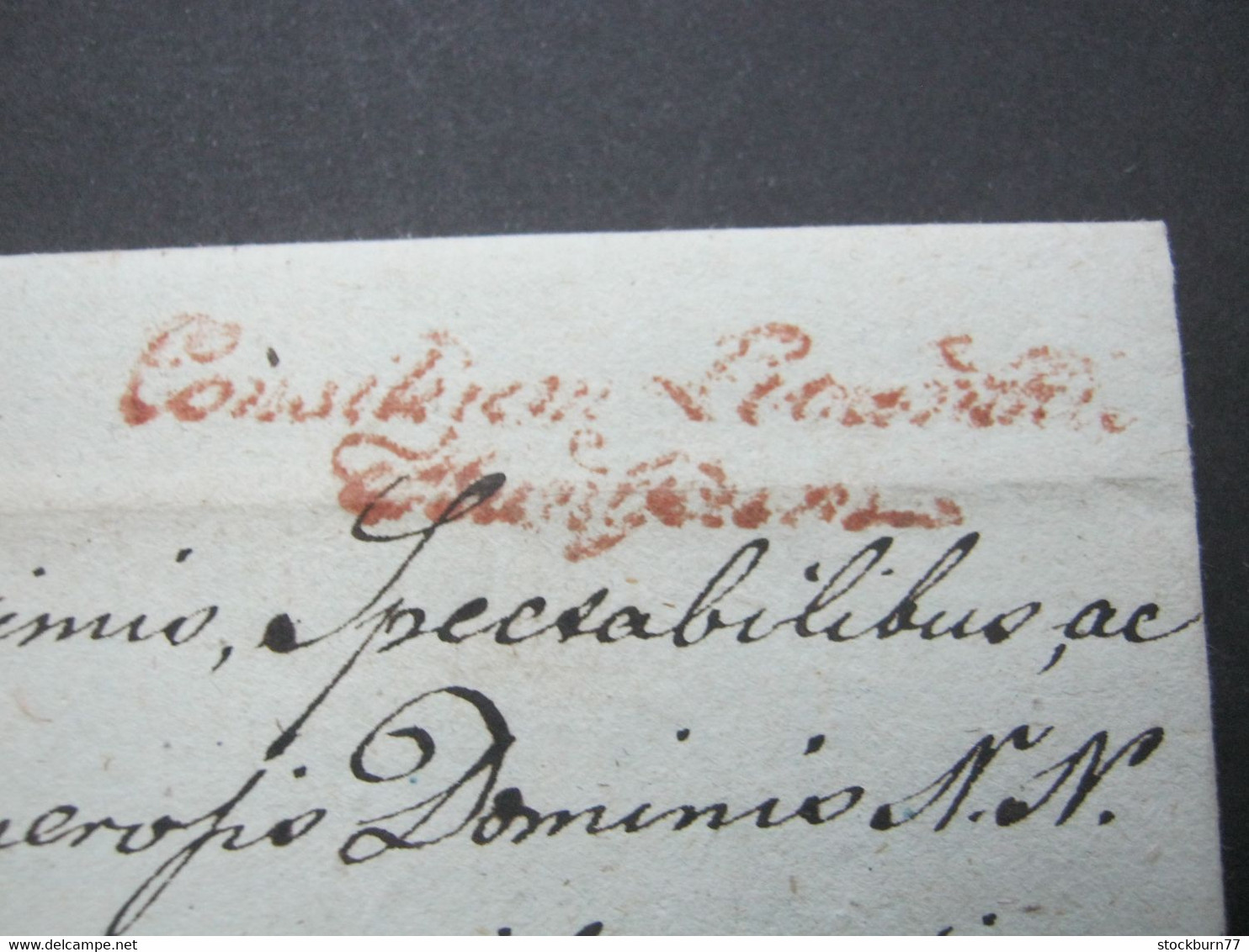 PRAG , ?   , Roter Stempel Auf Brief Mit Inhalt 1827 - ...-1918 Préphilatélie