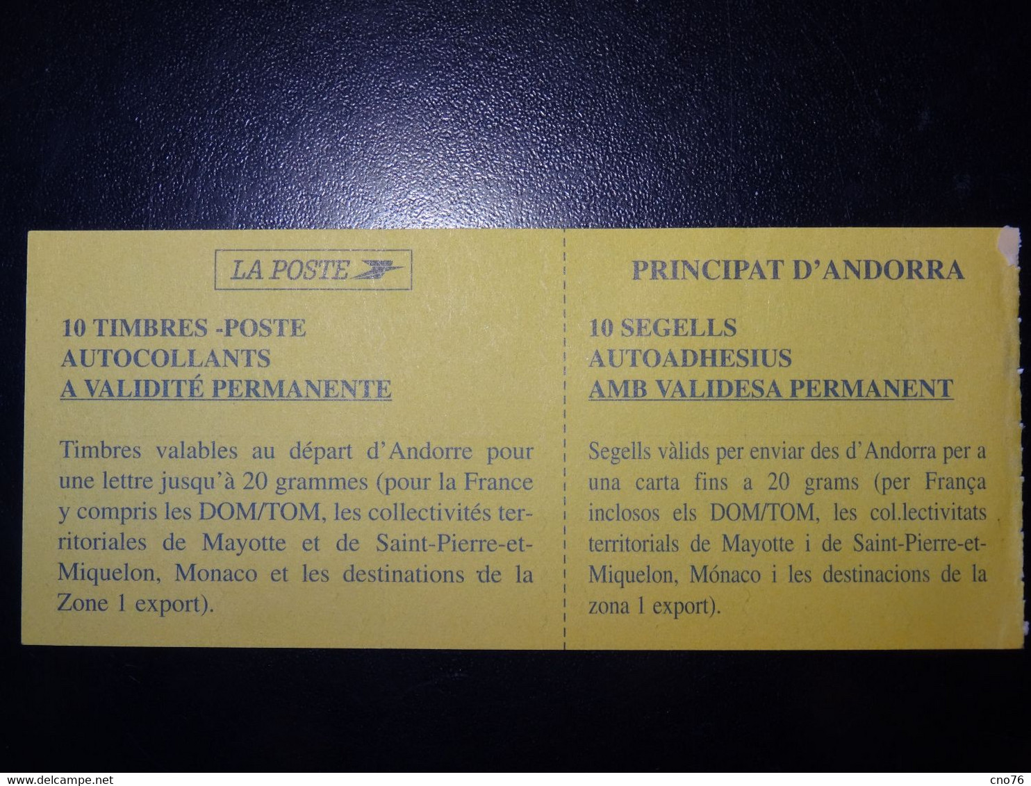 Andorre Français Carnet Année 1996** Neuf (timbre N° 478) - Booklets