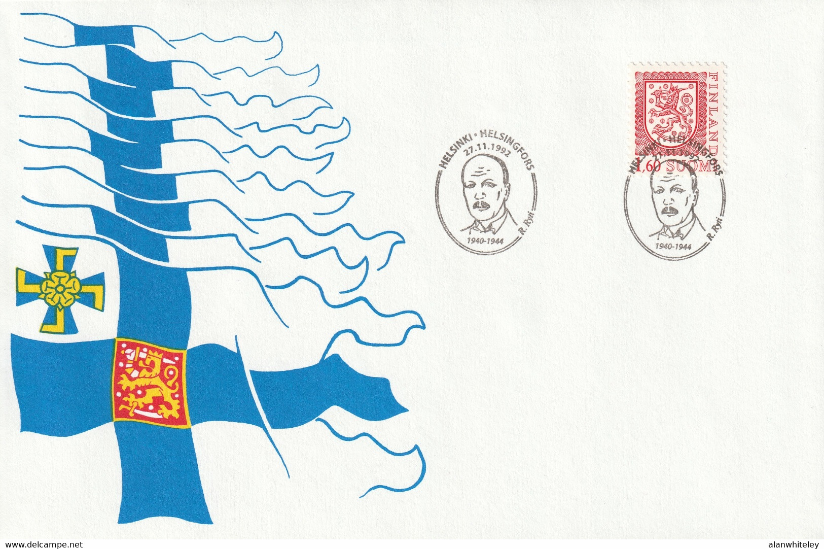 FINLAND 1992 Finnish Presidents: Set of 9 Comemmorative Covers CANCELLED