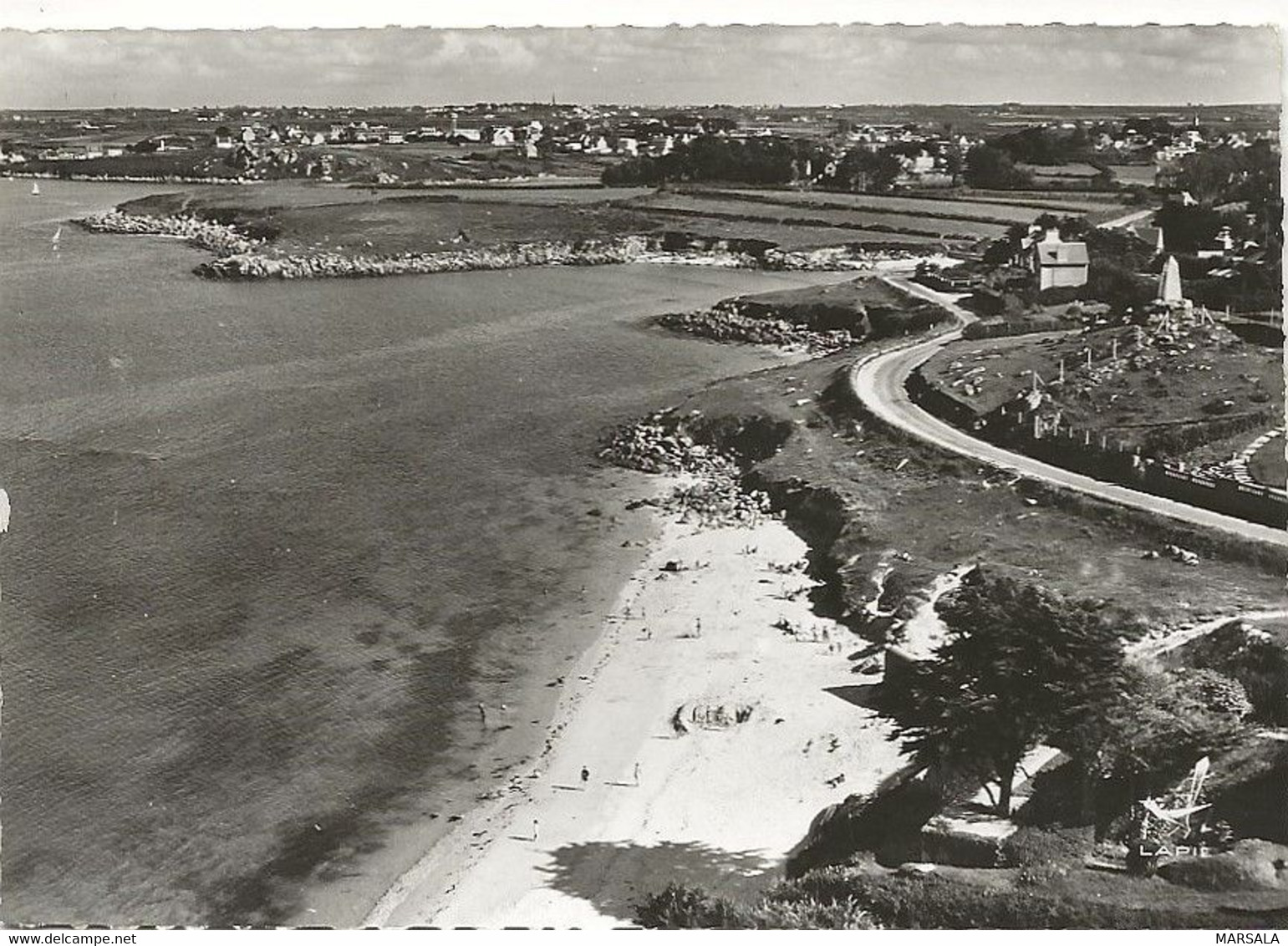 CPSM Kersaint  Plage De Tremazan - Kersaint-Plabennec