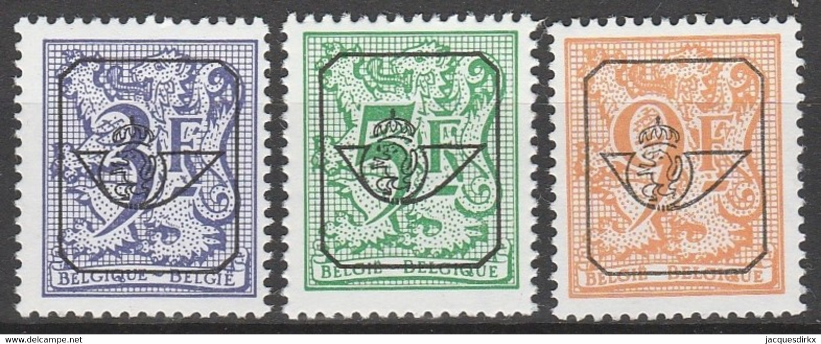 Belgie  .   OBP   .   PRE 804/814-P5a   .   **  .    Postfris   .  /  .  Neuf Avec Gomme Et SANS Charnière - Typos 1967-85 (Lion Et Banderole)