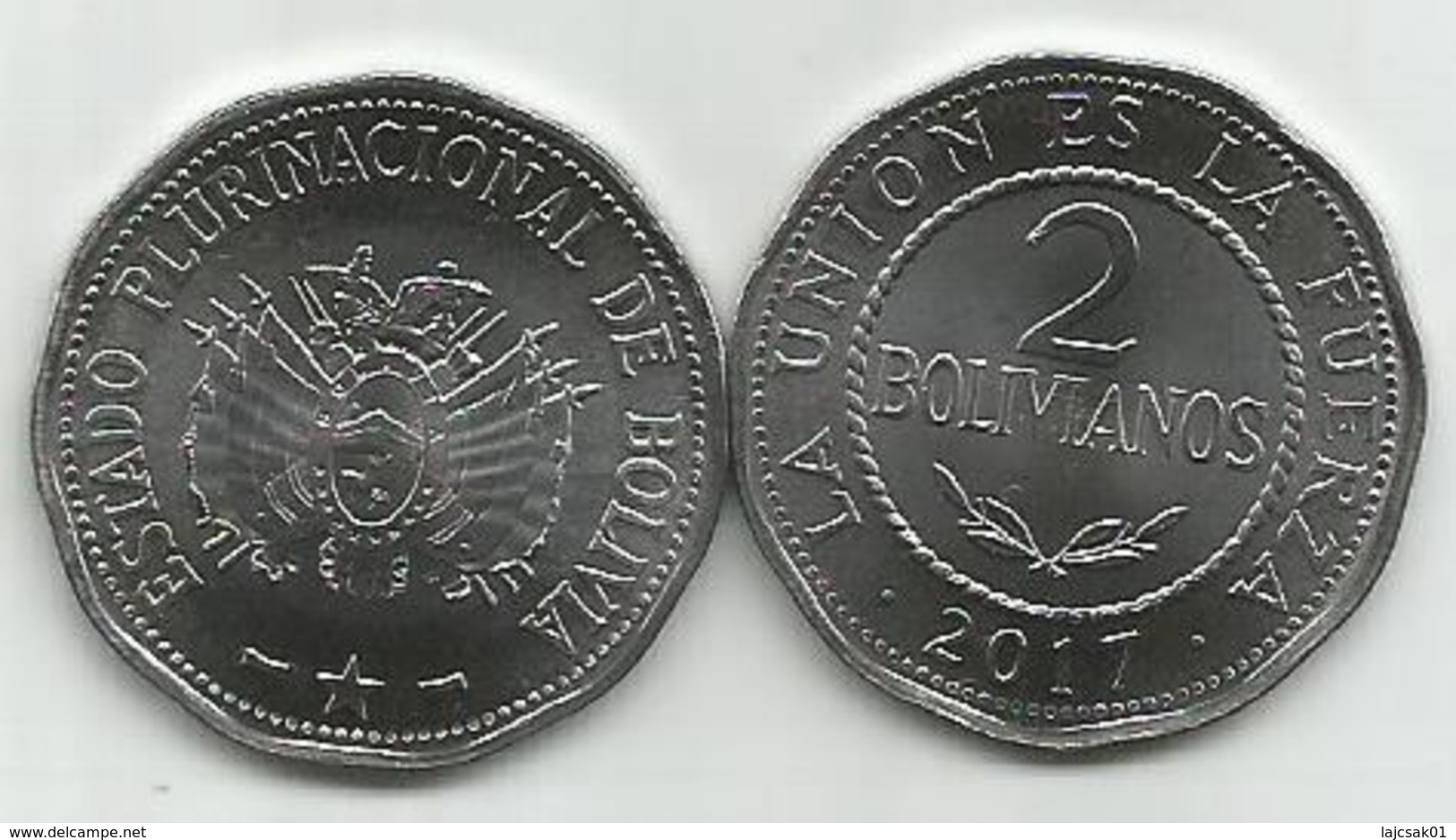 Bolivia 2 Bolivianos 2017. UNC - Bolivie