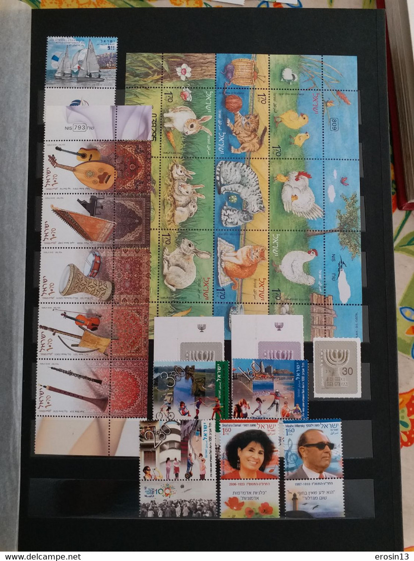 Collection de 1000 TIMBRES d'ISRAEL et Blocs - NEUFS**