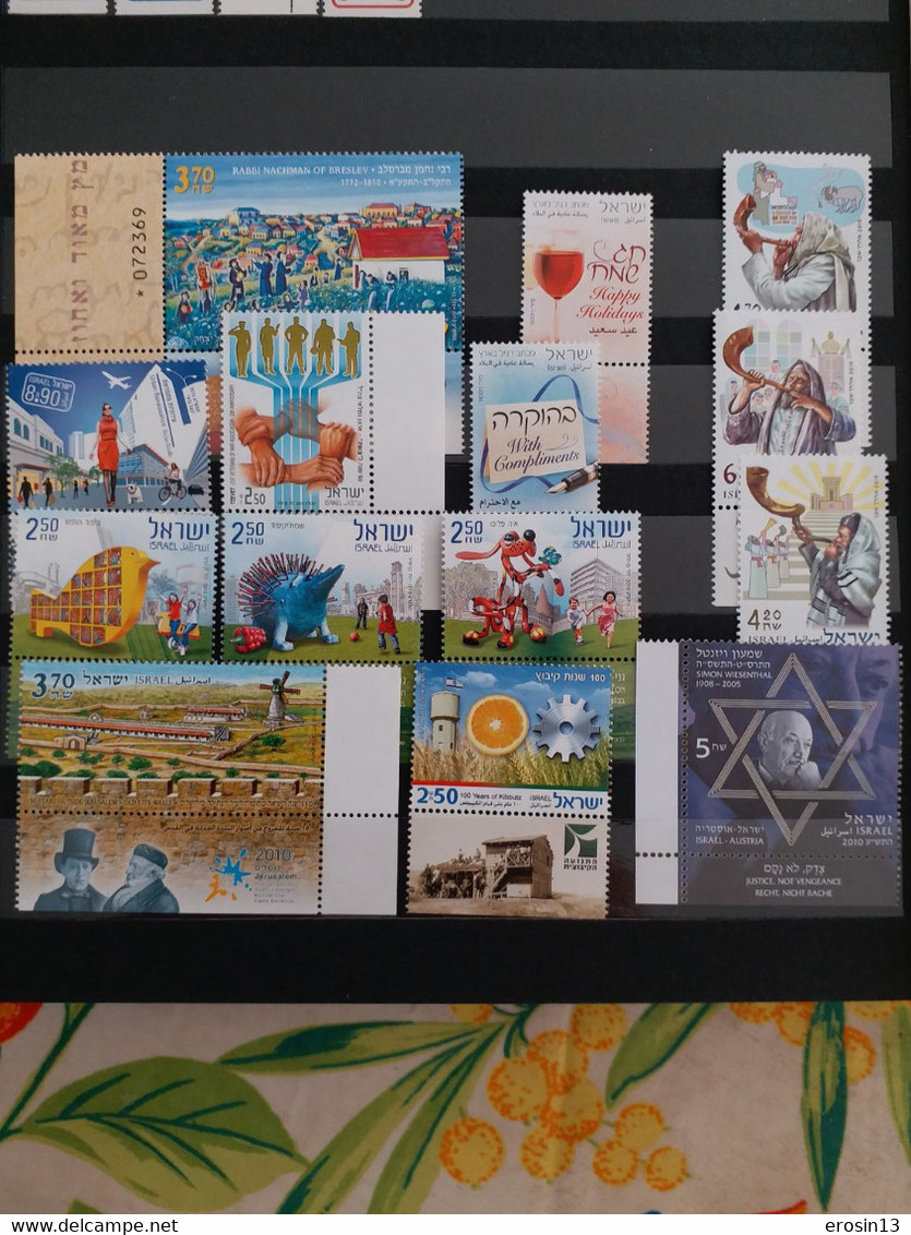 Collection de 1000 TIMBRES d'ISRAEL et Blocs - NEUFS**