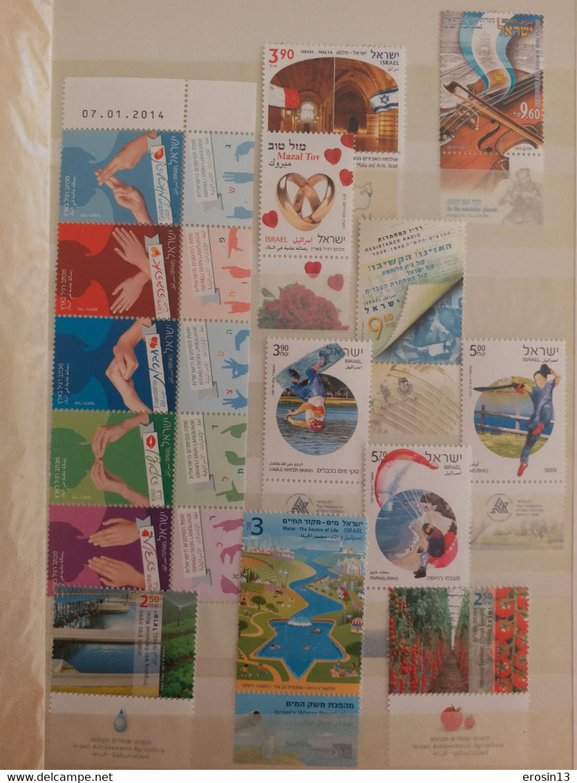 Collection de 1000 TIMBRES d'ISRAEL et Blocs - NEUFS**