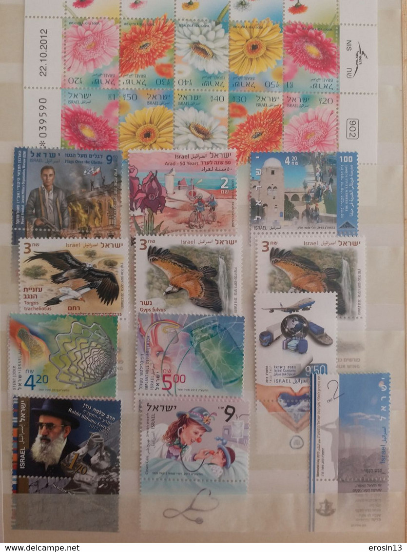 Collection de 1000 TIMBRES d'ISRAEL et Blocs - NEUFS**