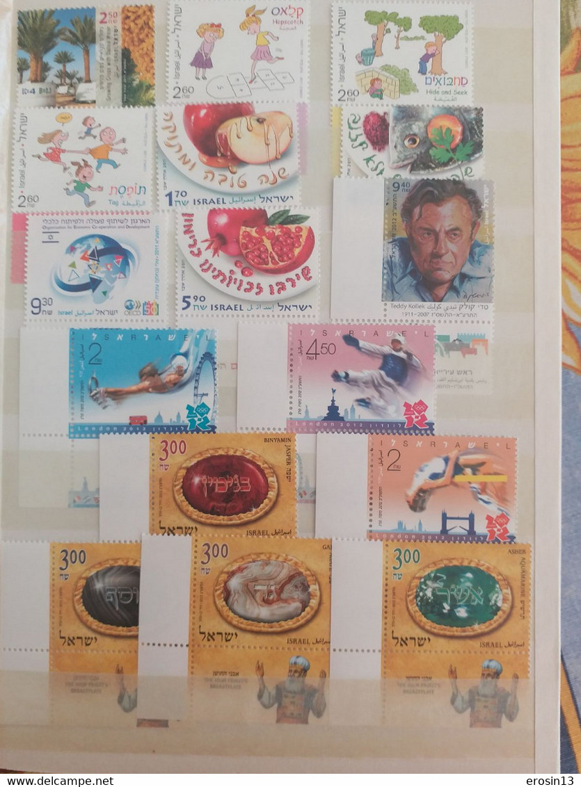 Collection de 1000 TIMBRES d'ISRAEL et Blocs - NEUFS**