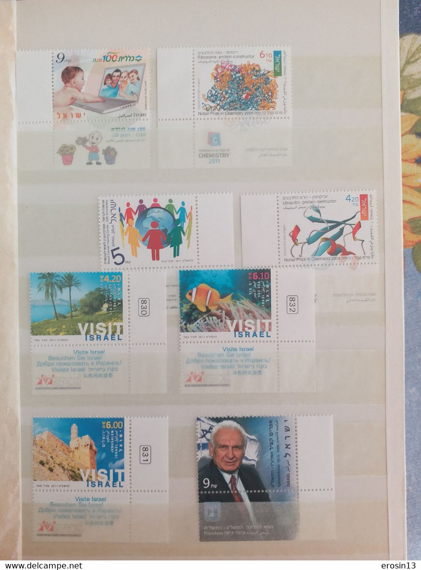 Collection de 1000 TIMBRES d'ISRAEL et Blocs - NEUFS**