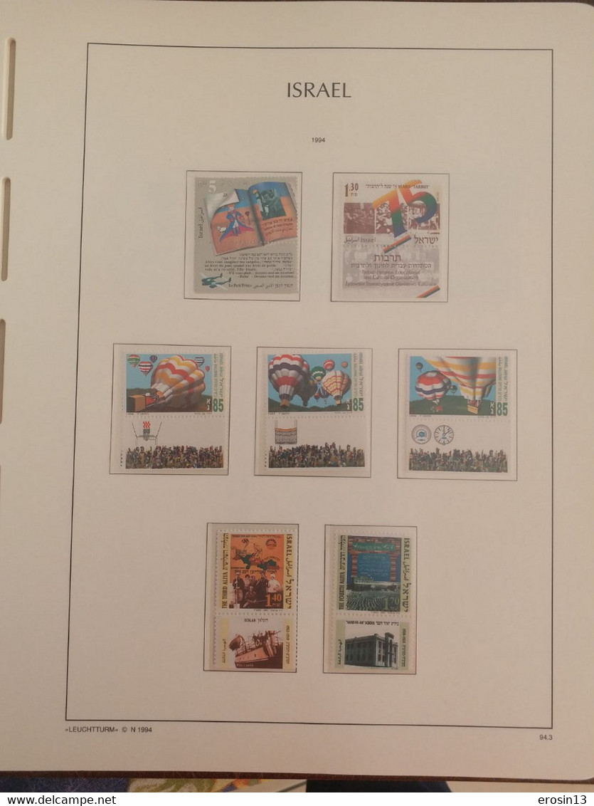 Collection de 1000 TIMBRES d'ISRAEL et Blocs - NEUFS**