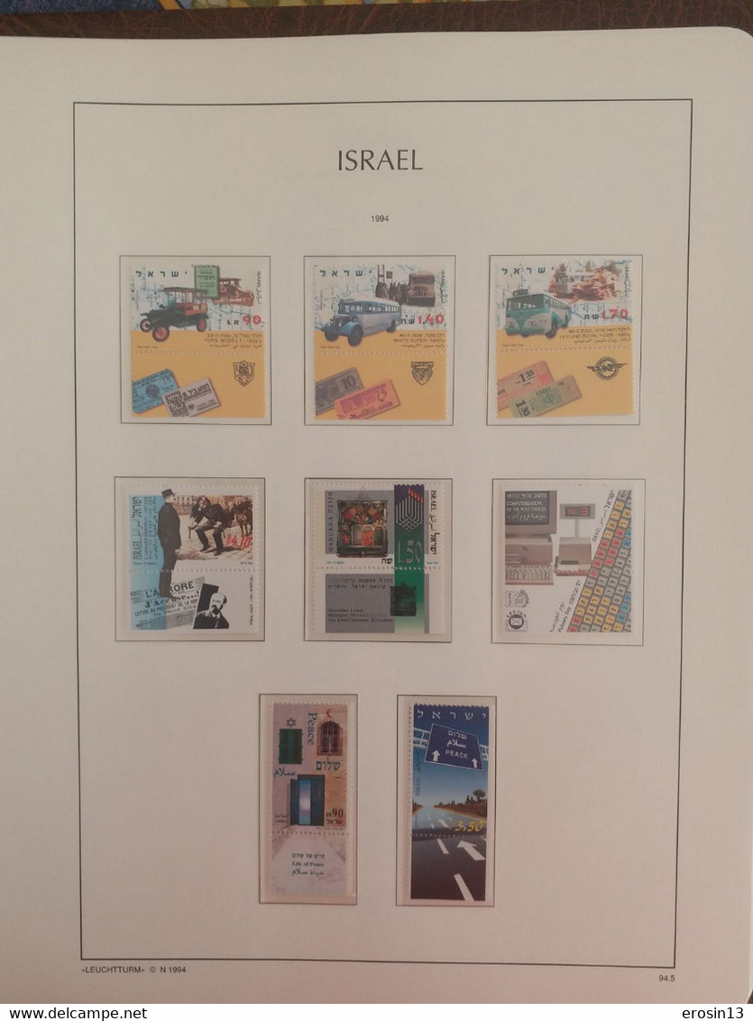 Collection de 1000 TIMBRES d'ISRAEL et Blocs - NEUFS**