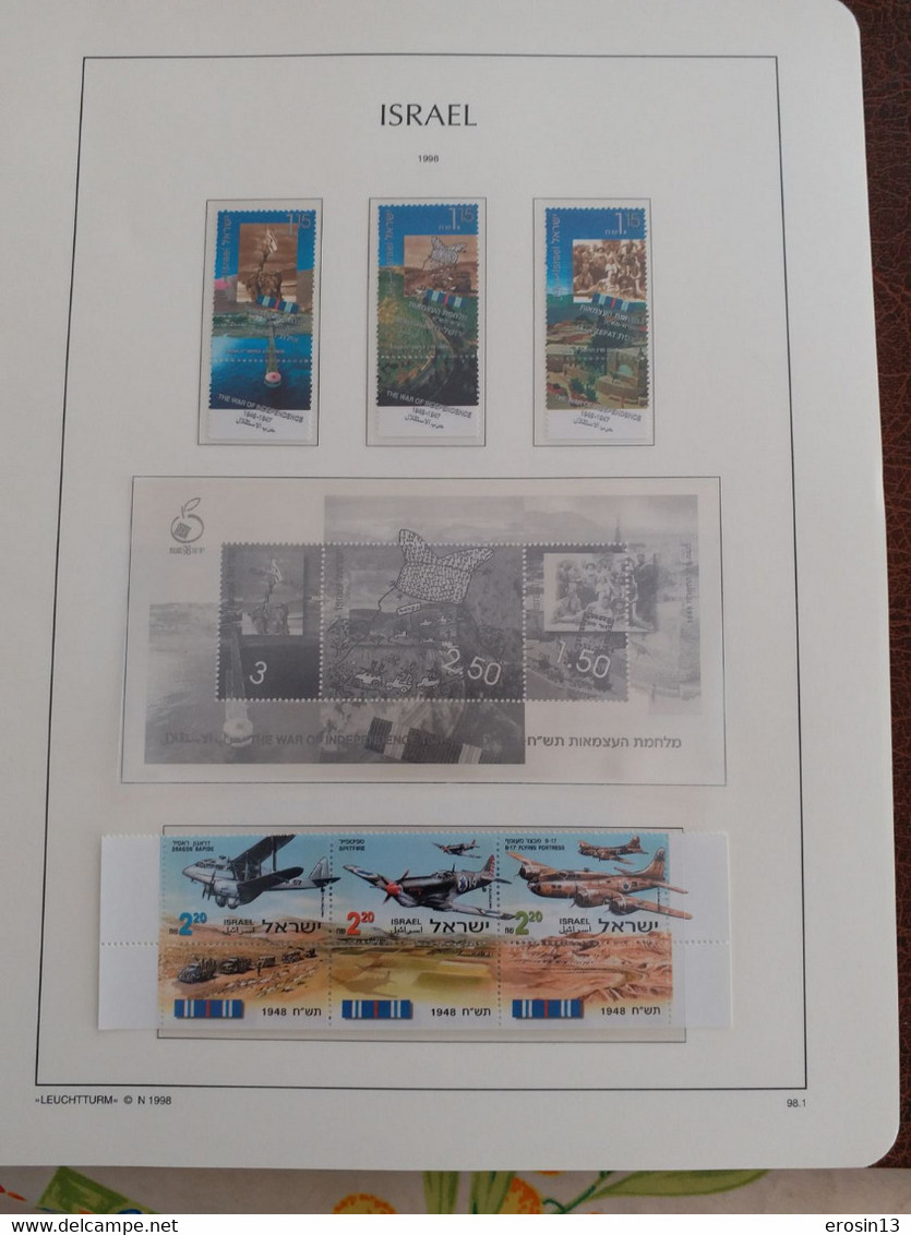 Collection de 1000 TIMBRES d'ISRAEL et Blocs - NEUFS**