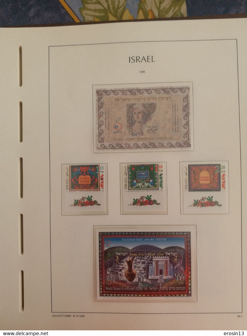 Collection de 1000 TIMBRES d'ISRAEL et Blocs - NEUFS**