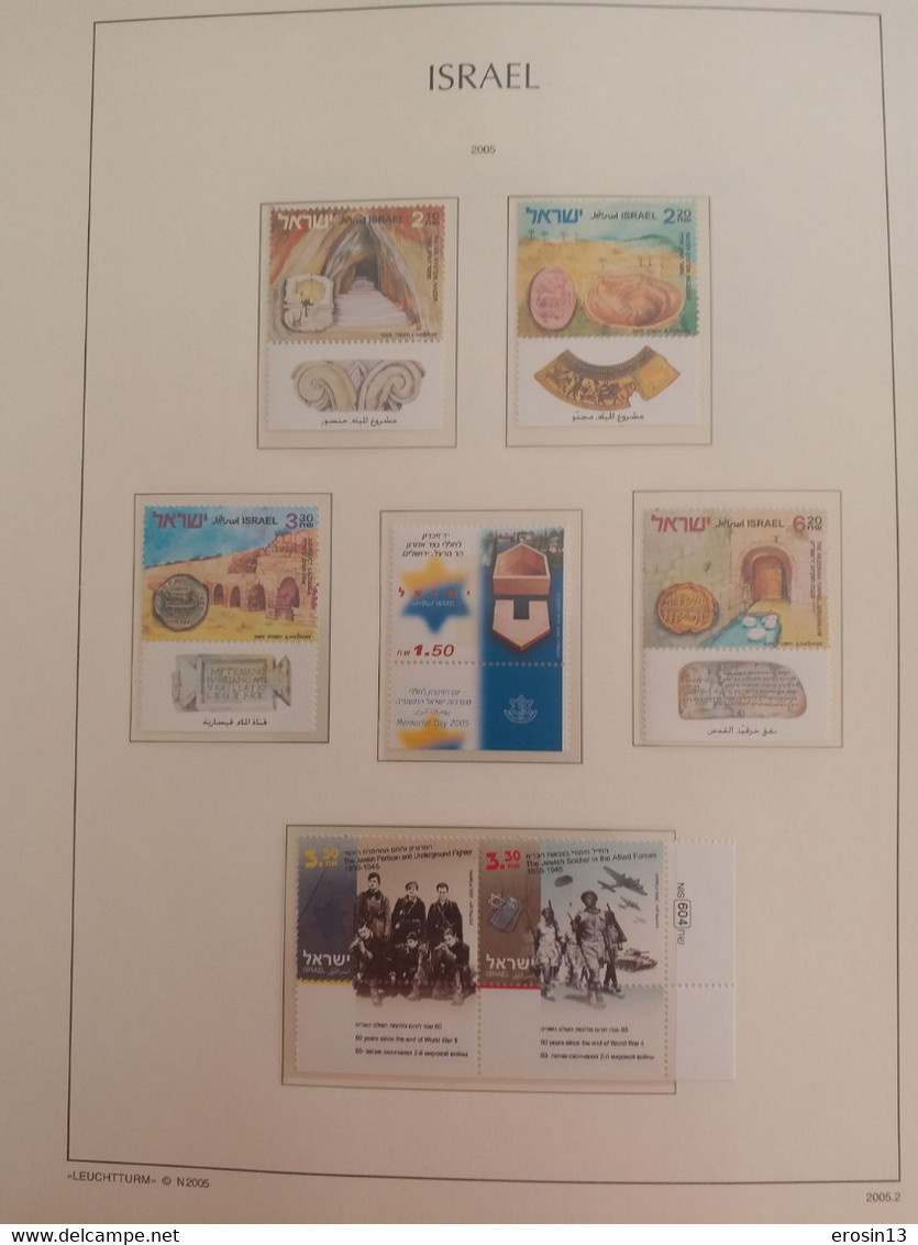 Collection de 1000 TIMBRES d'ISRAEL et Blocs - NEUFS**