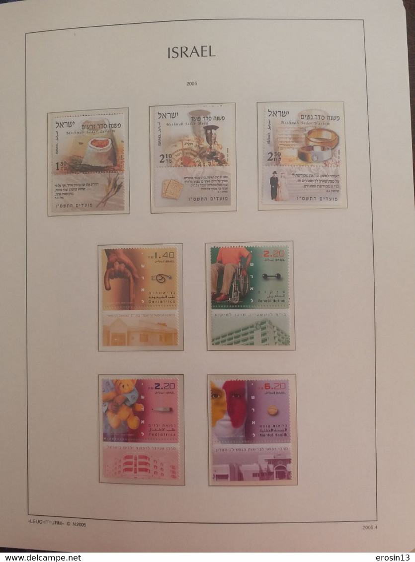 Collection de 1000 TIMBRES d'ISRAEL et Blocs - NEUFS**