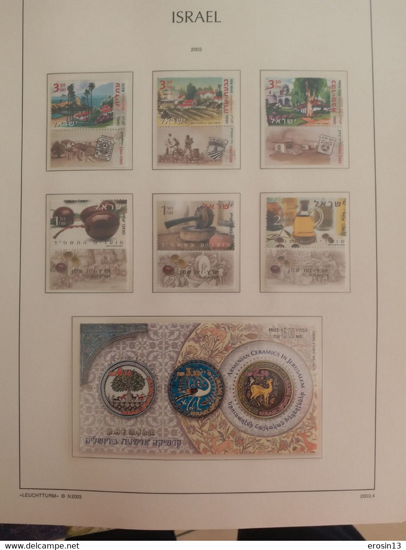 Collection de 1000 TIMBRES d'ISRAEL et Blocs - NEUFS**