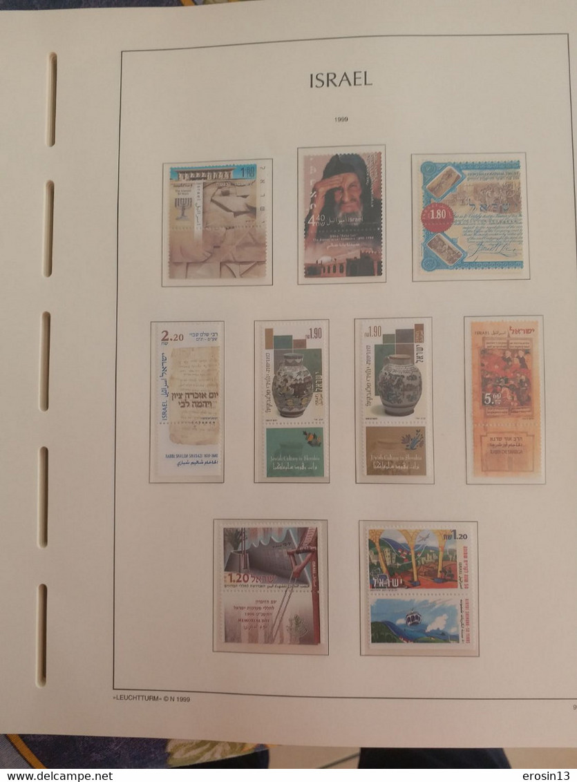 Collection de 1000 TIMBRES d'ISRAEL et Blocs - NEUFS**