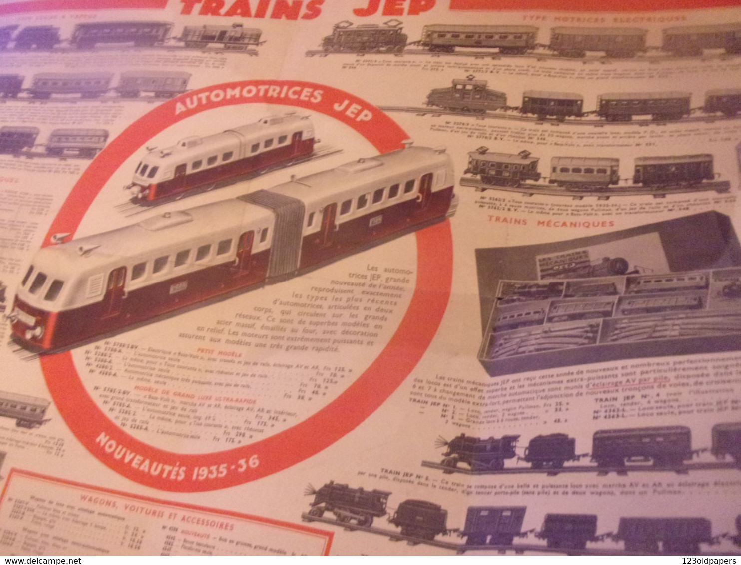 ♥️ CATALOGUE JEP LE JOUET DE PARIS TRAINS ELECTRIQUES MECANIQUES FORGEACIER - Non Classés