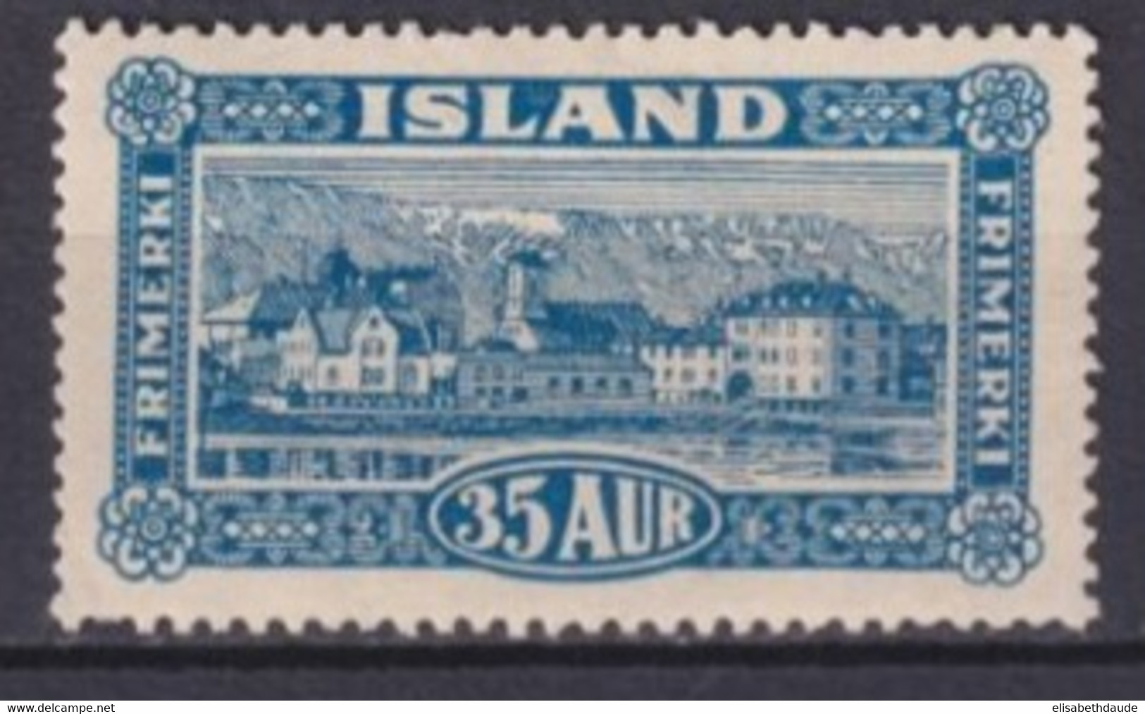 ISLANDE - 1925 - YVERT N° 118 * MH - COTE = 52.5 EUR - Ongebruikt