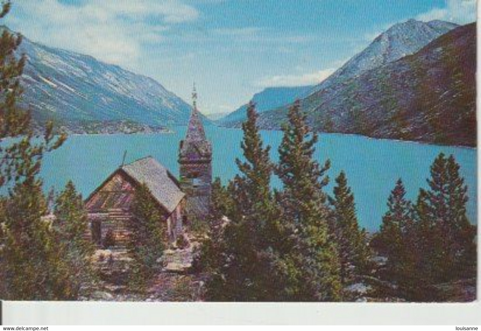 LAKE  BENNETT  ( YUKON ) FAMOUS OLD  CHURCH  -  C P S M   ( 22 / 11 / 37 ) - Yukon