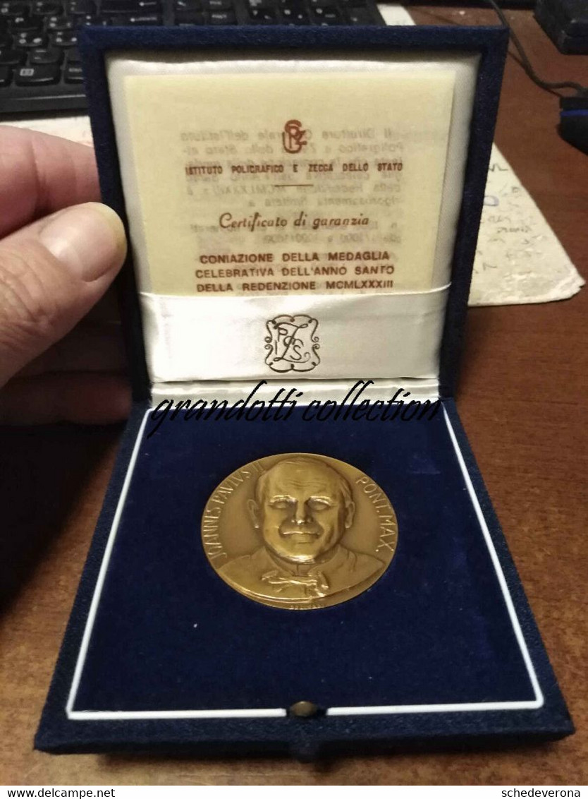 PAPA GIOVANNI PAOLO II 1978 ANNO SANTO DELLA REDENZIONE CON SCATOLA - Royaux/De Noblesse