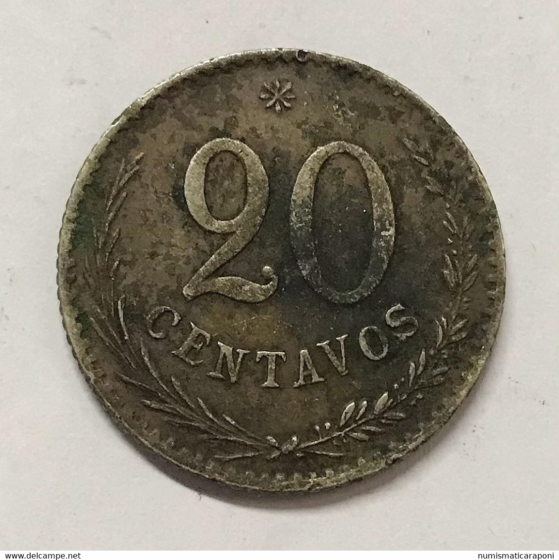 Paraguay 20 Centavos 1900 E.797 - Dominicaanse Republiek