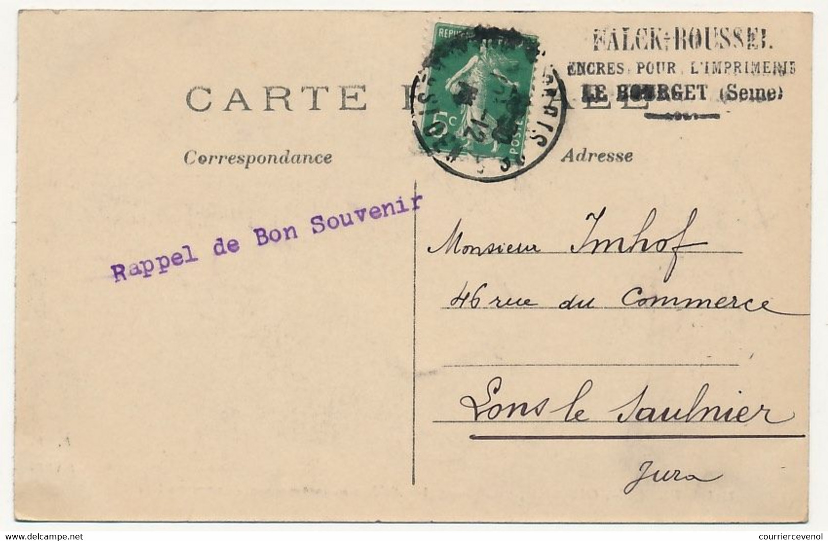 CPA - LE BOURGET (Seine) - Usine Flack-Roussel Au Bourget - Soldats En Cantonnement - Campagne 1914 - Autres & Non Classés