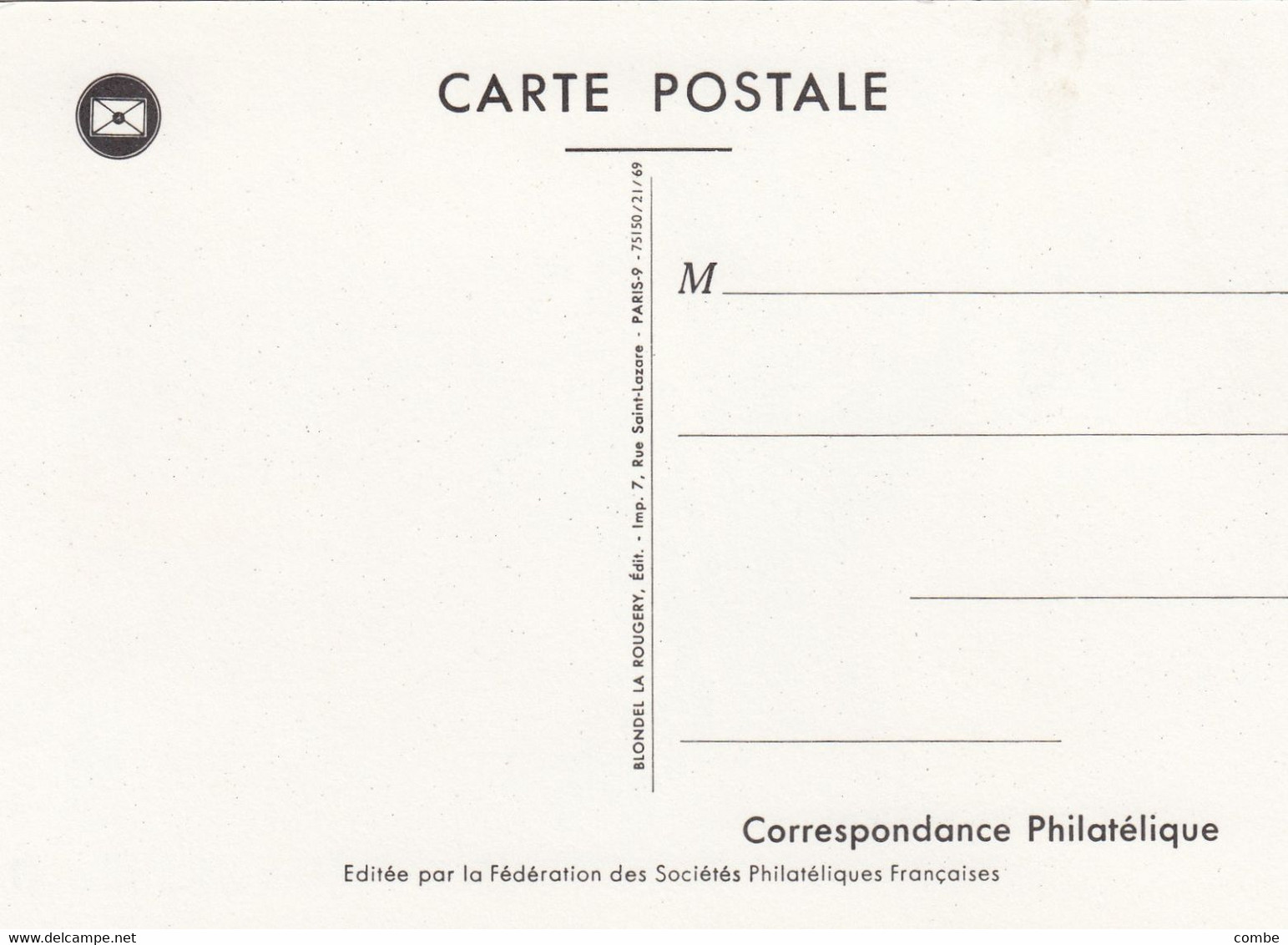 FRANCE. CARTE MAXIMUM 1969 DILIGENCE - Diligences