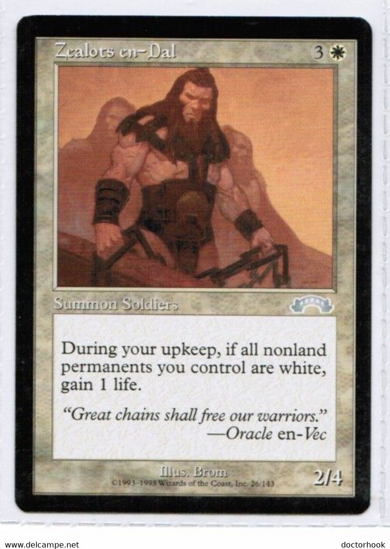 MAGIC The GATHERING  "Zealots En-Dal"---EXODUS (MTG--157-8) - Other & Unclassified