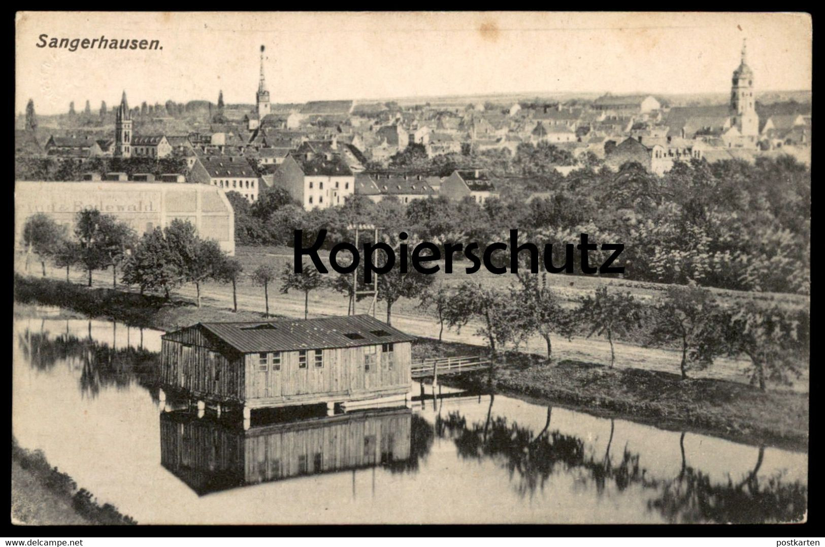 ALTE POSTKARTE SANGERHAUSEN PANORAMA 1917 Feldpost Ansichtskarte AK Cpa Postcard - Sangerhausen