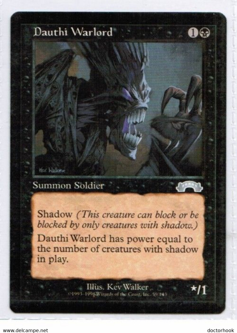MAGIC The GATHERING  "Dauthi Warlord"---EXODUS (MTG--157-9) - Other & Unclassified