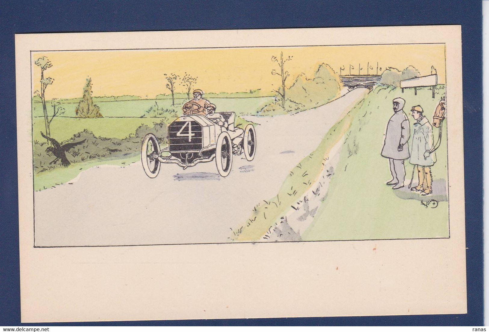 CPA Elliot Harry Art Nouveau Non Circulé Voiture Automobile Course - Elliot